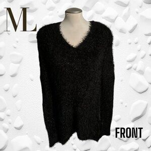 MELANIE LYNE GORGEOUS GOLD FLECK SOFT SWEATER